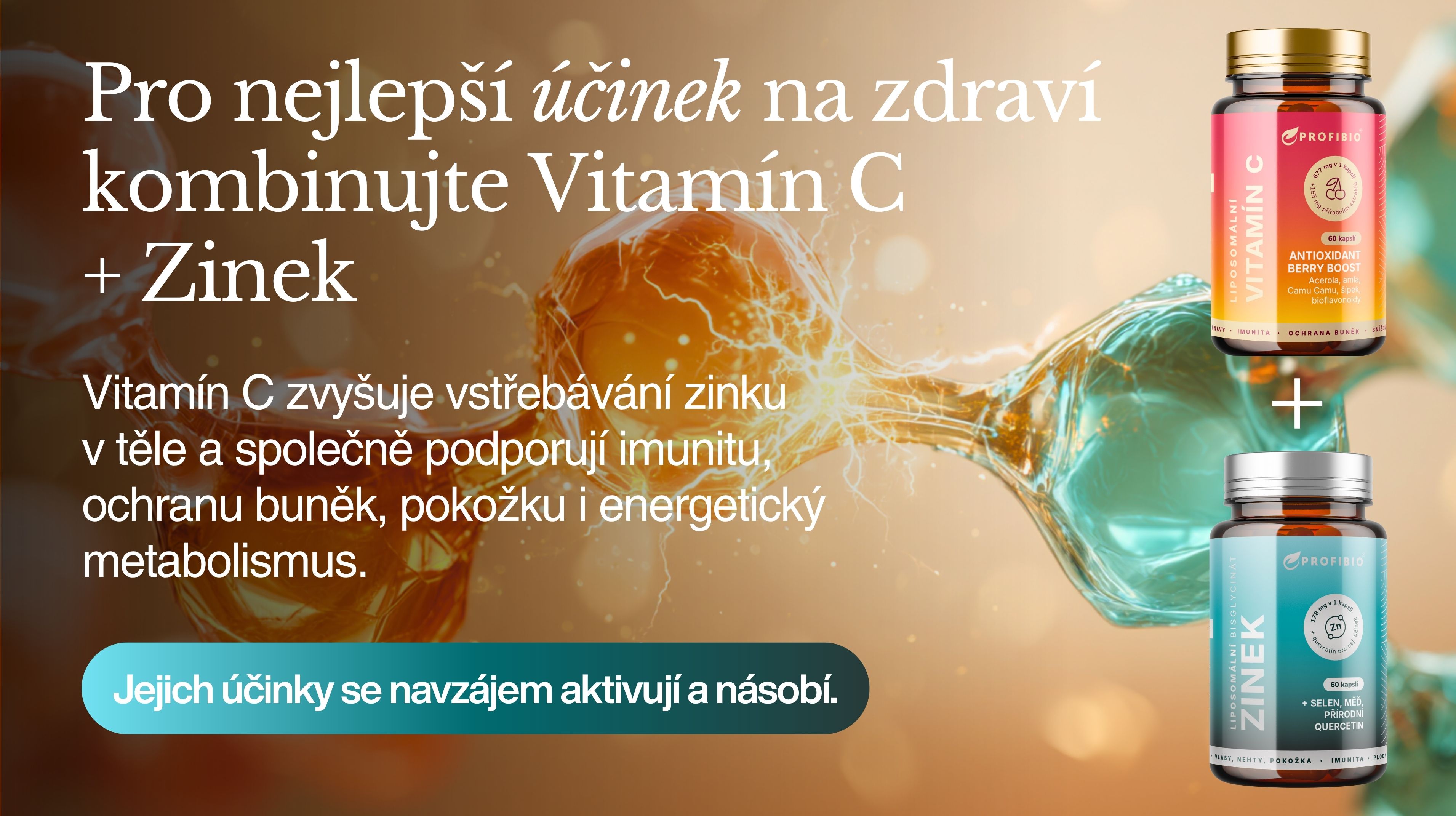 PREMIUM Liposomální Komplex Zinek bisglycinát 178 mg, selen, měď, přírodní quercetin, 60 kapslí -7
